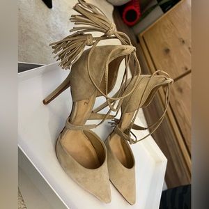 Schutz D’Orsay Fringe Tassel Pumps